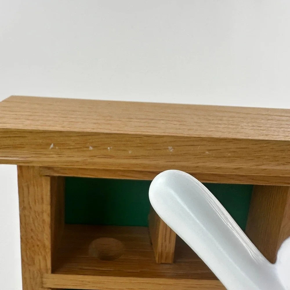Golf Ball Display Case Oak 25 Slots Balls Brown Wood Holder Rack Green Felt